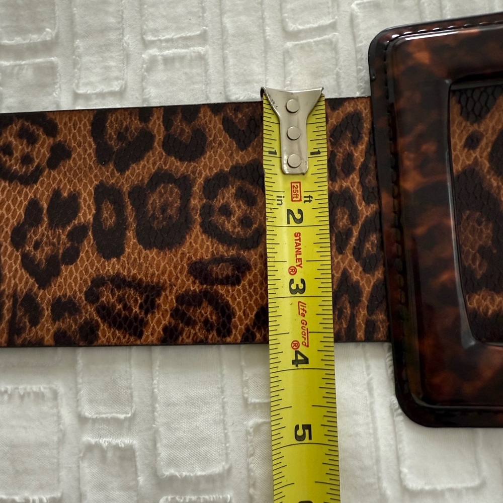 Waist Snatching Wide Leopard Print Belt - Picture 6 of 7
